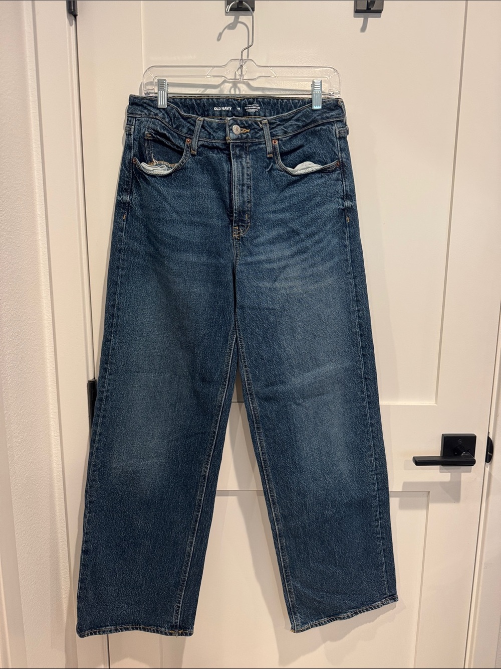 Old Navy Women’s Dark Blue Ski-High Wide Leg